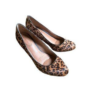 Corso Como Women's High Heel Size 8 Leopard Print Calf Hair Pumps Shoes